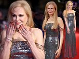 Nicole Kidman dazzles in silver gown at London premiere