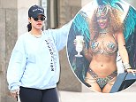 Rihanna admits outfits are dictated by 'fluctuating' body