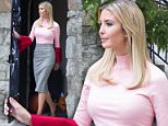 Ivanka Trump models an eye-catching pink top in D.C.