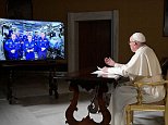 Pope Francis speaks to astronauts on board the ISS
