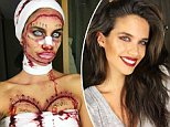 Sara Sampaio is unrecognizable in plastic surgery costume
