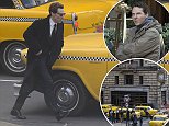 Benedict Cumbercatch bundles up to film Melrose in Glasgow