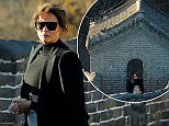 Melania Trump dons flats to scale the Great Wall of China