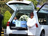Family and friends farewell boy killed when car hit school