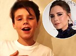 Cruz Beckham, 12, shows off singing voice in 'cute' clip