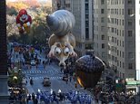 The Latest: Macy's Thanksgiving Day parade steps off