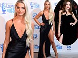 Louisa Johnson 'does an Angelina' in thigh split dress