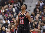 Whiteside, Heat lead by 25, hold on to beat Wizards 91-88