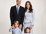 Prince William and Kate Middleton in new family portrait
