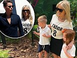 Roxy Jacenko in$920 t-shirt during day out to the zoo