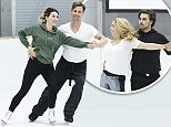 Dancing On Ice: Kem Cetinay and Candace Brown rehearse