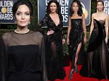 Golden Globes: Red carpet sees stars wear black in protest