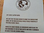 Coffee shop cracks down on 'laptop table-hoggers'
