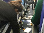 Turbulence hits packed flight seconds after food service