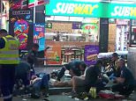 Two hospitalised after brawl outside Melbourne store