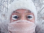 Frost breaks thermometer at -62C in Siberian village