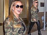 Mariah Carey rocks camouflage jacket in New York
