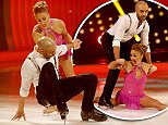 Dancing On Ice: Alex Beresford falls on the rink