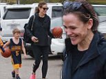 Jennifer Garner's son has basketball with Affleck name