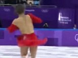 South Korean Olympic skater suffers wardrobe malfunction