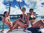 Sara Sampaio suns in Bahamas with bikini-clad model pals