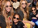 Beyoncé and Blue Ivy among celebs at NBA All-Star Game