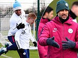 Pep Guardiola puts Manchester City stars back to work