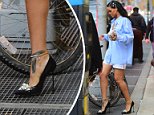 People can't get over Rihanna's ability to walk on grates in heels