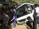 Puffing Billy train collided with a mini van, one taken to hospital 