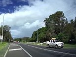Dash cam captures motorist copping huge fine for unsecured load