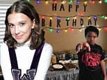 Millie Bobby Brown supports young boy's Stranger Things party