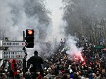 Police fire teargas as strikes challenge Macron across France