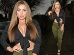 TOWIE star Abigail Clarke shows off her curves in plunging crop top in Essex 