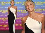 Sharon Stone, 60, shows off age-defying figure in black and white jumpsuit at Contenders Emmys event