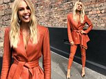 Elyse Knowles sizzles in leather ensemble as she promotes her new role as health brand ambassador