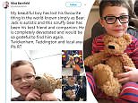 Father's plea after devastated son loses favourite bear goes viral