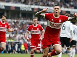Derby 1-2 Middlesbrough: Muhamed Besic and Britt Assombalonga dent Rams play-off hopes in away win