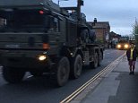 Army trucks roll into Salisbury to begin clean-up operation at nerve agent hot spots