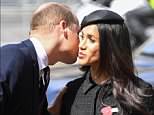 Meghan Markle embraces Prince William at her second Anzac Day event