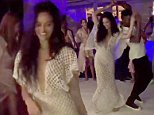 Shanina Shaik changes dress for her reception and first dance with husband DJ Rukus