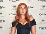 Iskra Lawrence debuts rose gold tresses as she dazzles in glamorous ballgown at Cannes Film Festival