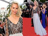 Cannes Film Festival: Lady Victoria Hervey goes braless in sheer crystal-encrusted gown