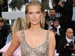 Cannes Film Festival: Toni Garrn goes braless under sheer gown at Solo: A Star Wars Story premiere