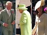 The Queen and Prince Philip join fellow royals at the royal wedding