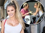 TOWIE's Chloe Sims puts on busty display as she reunites with Frankie Essex