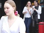 Lily-Rose Depp, 18, dons leggings and wraparound blouse as she grabs frosty treat with galpal in LA