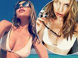 Abbey Clancy slips into sizzling white bikini as she teases her incredible post-baby body in selfies