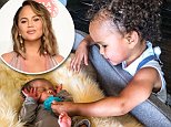 Chrissy Teigen shares cute snap of daughter Luna giving brother Miles his pacifier