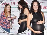 Jessica Cunningham slips her baby bump into tight-fitting LBD at mummy blogging event in London