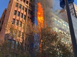 Blaze breaks out in tower building on Macquarie Street in Sydney's CBD